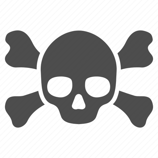 Crossbones, skull, danger, dead, death, evil, toxic icon - Download on Iconfinder