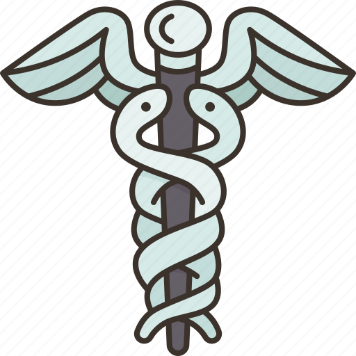 Caduceus, symbol, medical, healthcare, medicine icon - Download on Iconfinder