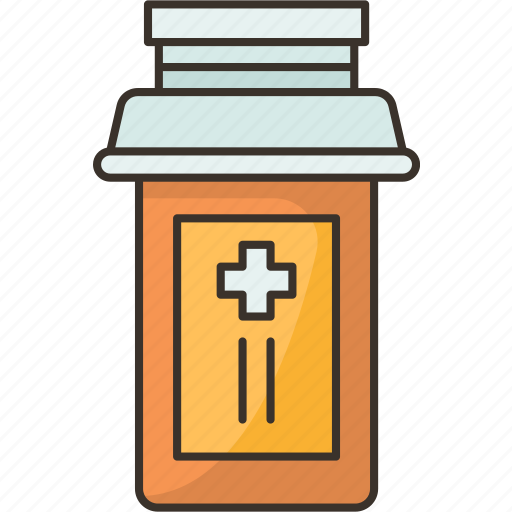 Pill, bottle, medication, drug, prescription icon - Download on Iconfinder
