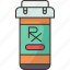 prescription, bottle, medication, drug, pharmacy 