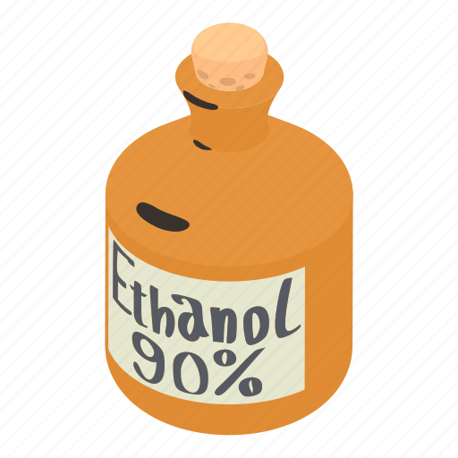 Alcohol, bottle, cartoon, ethanol, glass, health, isometric icon - Download on Iconfinder