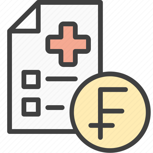 Franc, invoice, medical services, paid, payment icon - Download on Iconfinder