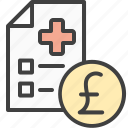 invoice, medical services, paid, payment, pound
