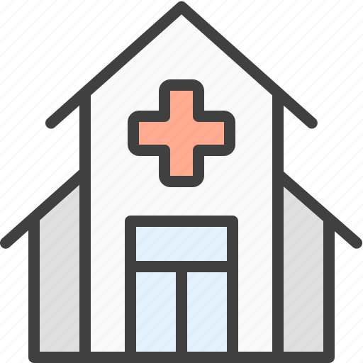 Clinic, hospital, infirmary, nursing, sanitarium icon - Download on Iconfinder