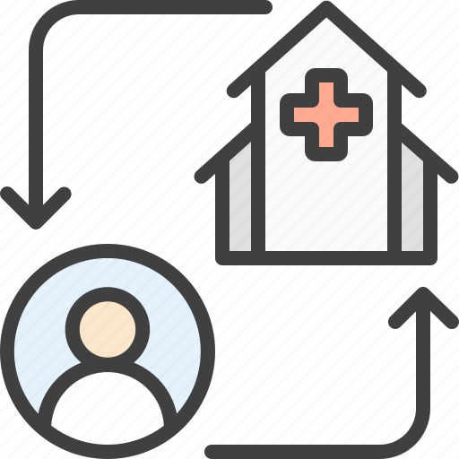 Distance, hospital, medicine, patient icon - Download on Iconfinder