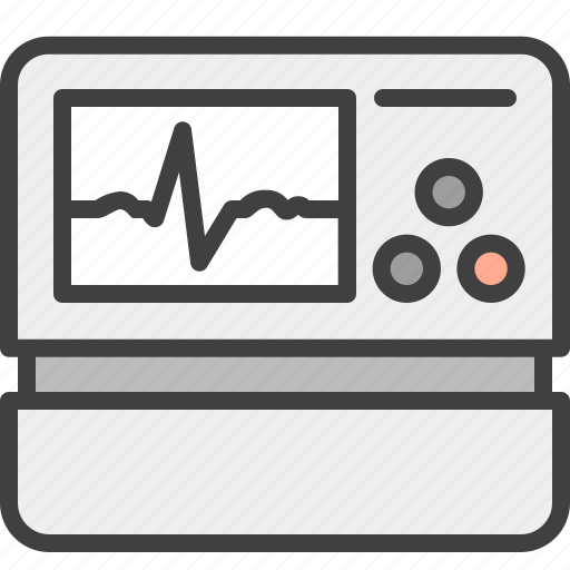 Cardiology, ecg, ecg monitor, electrocardiogram, heartbeat screen icon - Download on Iconfinder