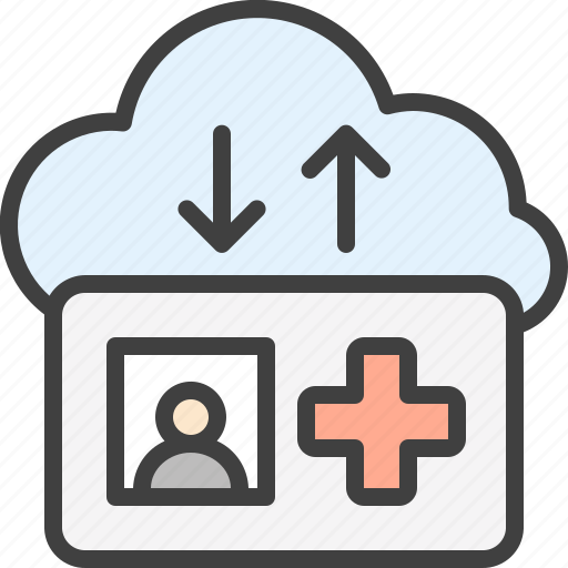 Card, cloud, medical, patient, sync, synchronization icon - Download on Iconfinder