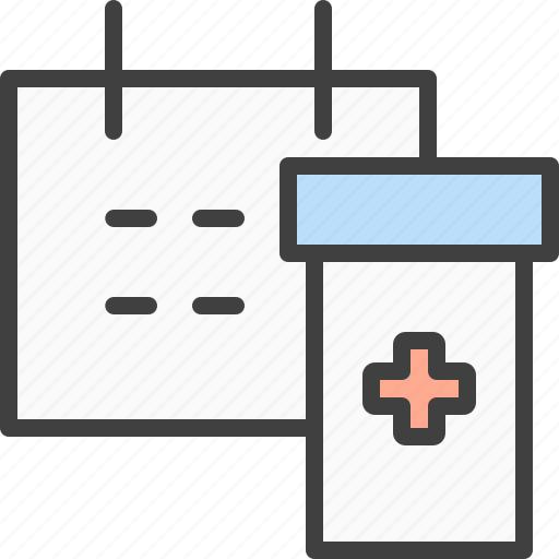 Calendar, medication, planning, schedule, treatment icon - Download on Iconfinder