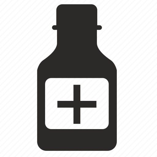 Bottle, label, medicine, plus, treatment icon - Download on Iconfinder