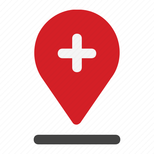 Medicalpoint, medic, map, location, navigation, pin icon - Download on Iconfinder