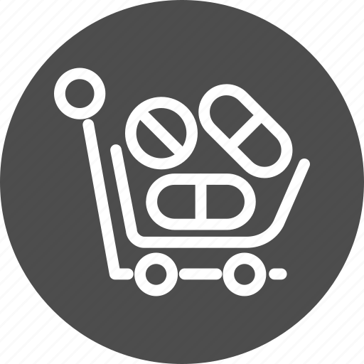Cart, medicine, shopping, drugs, drugstore, health, healthcare icon - Download on Iconfinder