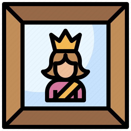 Art, frame, majesty, miscellaneous, photo, photograph, queen icon - Download on Iconfinder