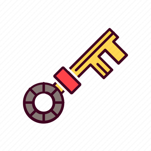 Key, lock, medieval, protection, safe icon - Download on Iconfinder