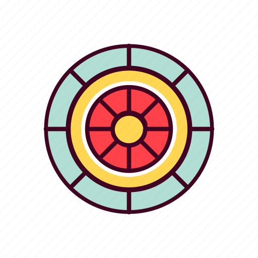 Circle, guard, medieval, round, shield icon - Download on Iconfinder