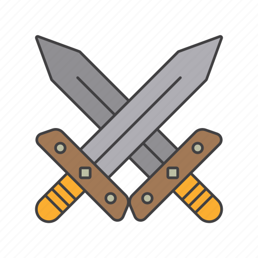 Medieval, sword, swords, weapon, blade, war icon - Download on Iconfinder