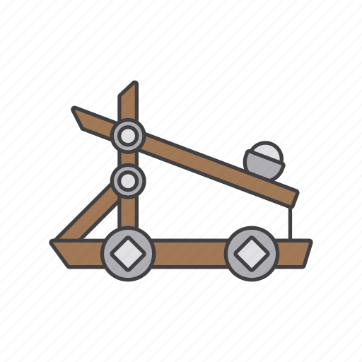 Medieval, catapult, slingshot, ancient, weapon icon - Download on Iconfinder