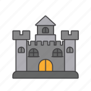 medieval, castle, building, royal, construction