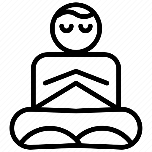Meditation, calm, peace, lifestyle, yoga, meditating icon - Download on Iconfinder