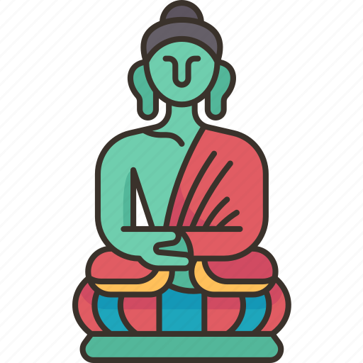 Buddha, statue, buddhism, religious, spirituality icon - Download on Iconfinder