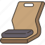 chair, meditation, backrest, support, floor 