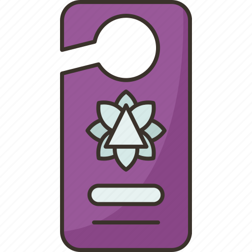 Door, hanger, meditation, sign, privacy icon - Download on Iconfinder