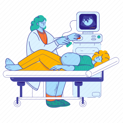 Pregnant, medical, doctor, hospital, health, medicine, clinic illustration - Download on Iconfinder