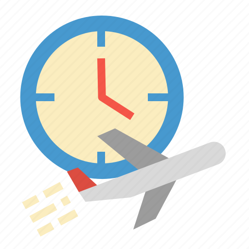 Flight, plane, time, travel, worldwide icon - Download on Iconfinder
