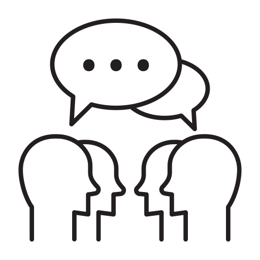 Conference, meeting, discussion, brainstorm, conversation icon - Free download