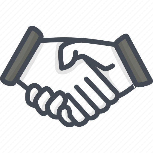 Business, filled, handshake, meeting, outline icon - Download on Iconfinder