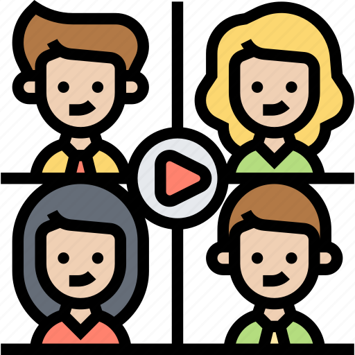 Conference, online, video, communication, meeting icon - Download on Iconfinder