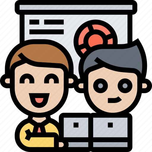 Teamwork, meeting, discuss, brainstorm, coworker icon - Download on Iconfinder