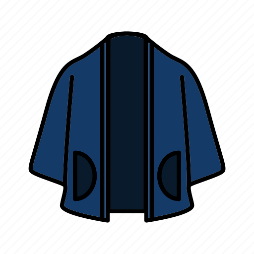 Clothing, distinctive, formal dress, haori jacket, traditional dress icon - Download on Iconfinder