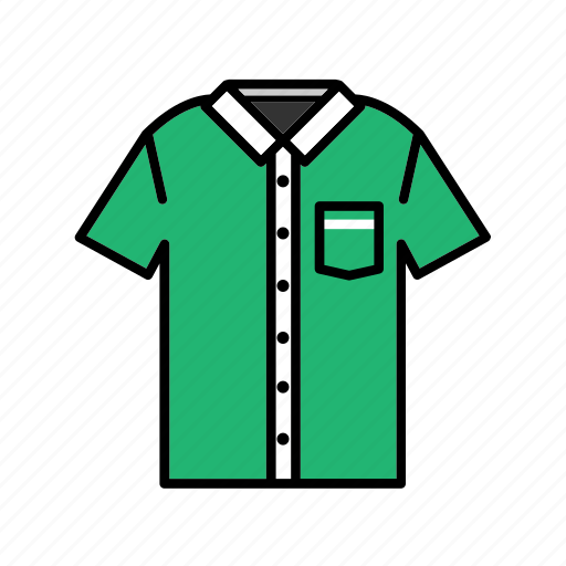 Casual wear, clothing, fashion, garment, short sleeve shirt icon - Download on Iconfinder