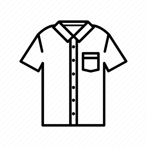 Casual wear, clothing, fashion, garment, short sleeve shirt icon - Download on Iconfinder