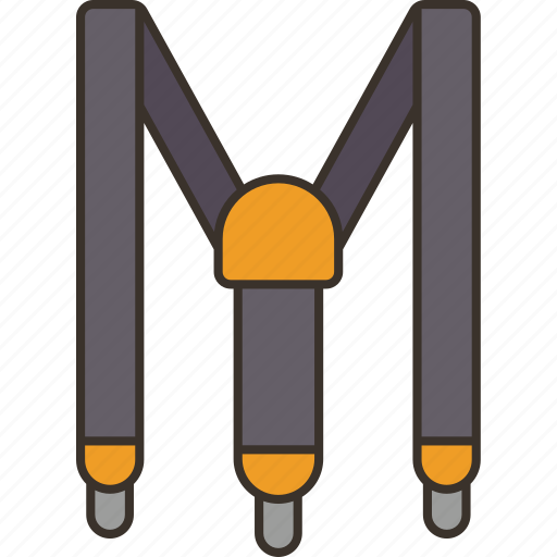 Suspenders, brace, clothing, garment, style icon - Download on Iconfinder