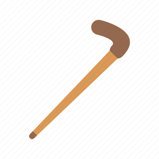 Cane, crook, handle, old, stick, walking, wooden icon - Download on Iconfinder