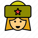 avatar, partisan, people, person, russian, soldier, woman