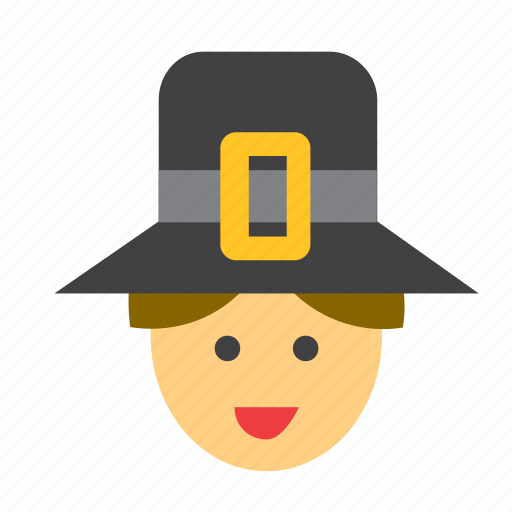 Avatar, face, hat, man, people, person, pilgrim icon - Download on Iconfinder