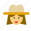avatar, cowboy, cowgirl, face, far west, people, person 