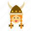 avatar, face, girl, people, person, viking, woman 