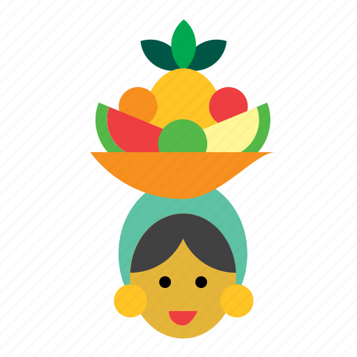 Carmen miranda, cuba, cuban, fruits, hat, people, woman icon - Download on Iconfinder