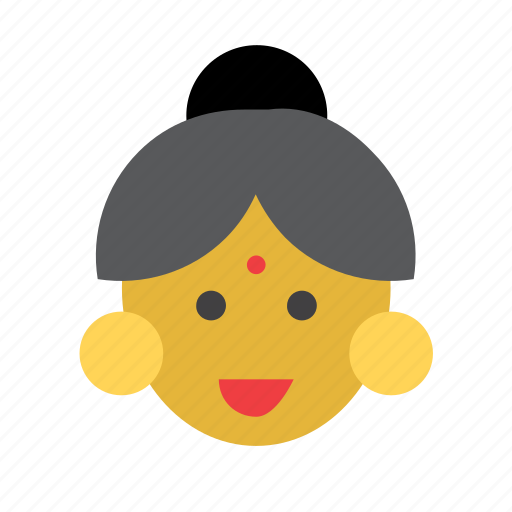 Face, hindu, india, indian, people, person, woman icon - Download on Iconfinder