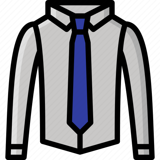 Clothing, colour, mens, shirt, smart, tie icon - Download on Iconfinder