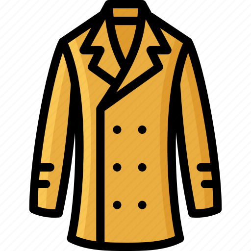 Clothing, coat, colour, mens, trench icon - Download on Iconfinder