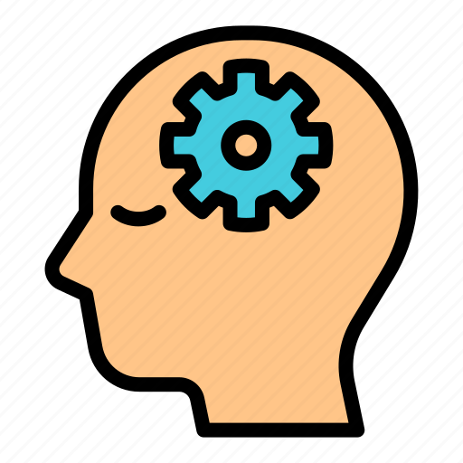 Gear, mental, psychology, thinking, creativity, logic, mind icon - Download on Iconfinder