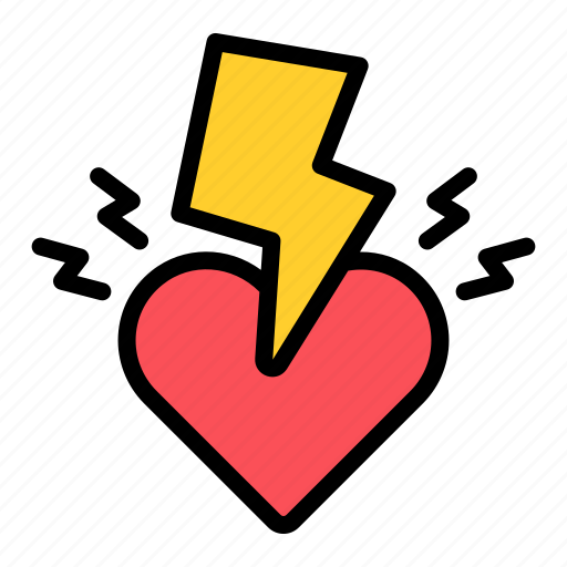 Heart, heartbeat, shocked, ptsd, mental, health, love icon - Download on Iconfinder