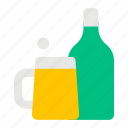 alcohol, beverage, bottle, drink, glass, beer, alcoholism