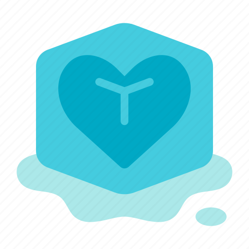 Cold, freeze, ice, heart, closed, mental, health icon - Download on Iconfinder