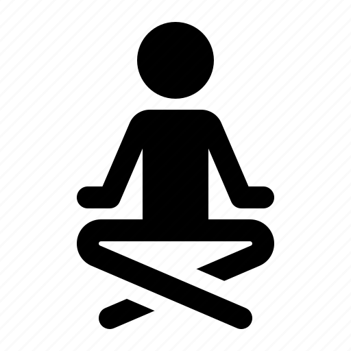 Meditation, yoga, concentration, relaxation, exercise, man icon - Download on Iconfinder