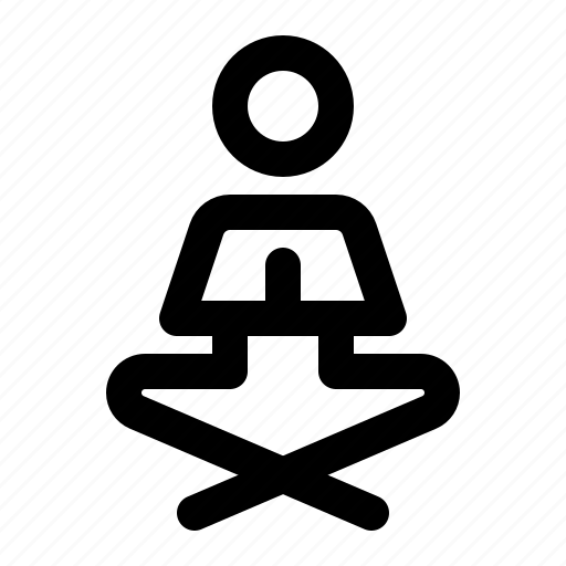 Meditation, yoga, concentration, relaxation, man, exercise icon - Download on Iconfinder